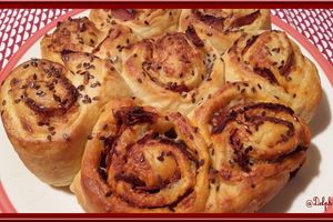 Brioche salée Garnie de Chorizo et Lomo
