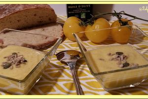 Gaspacho de tomates jaunes