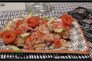 Salade de Quinoa à la truite et Granny Smith