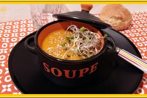 Velouté épicé de Carottes, Patate douce et Oignon