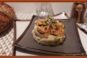 Brandade de Cabillaud, Courgettes en Crumble
