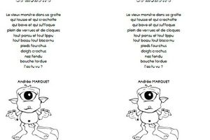 Le monstre - Andrée Marquet MS-GS-CP-CE1