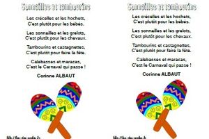 Sonailles et tambourins - Corinne Albaut - MS-GS-CP-CE1