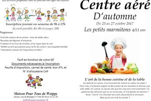 CENTRE AERE D'AUTOMNE - Les Petits Marmitons - 4/11 ans