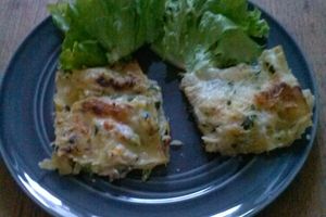 Lasagnes légères aux courgettes, thon et chèvre
