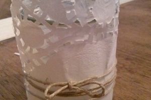 Diy pour réaliser des photophores dentelles