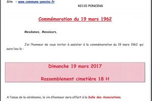 Commémoration 19 mars