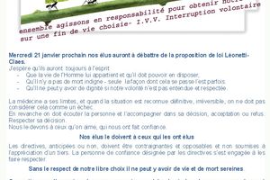 21 janvier 2015 J’espère que nos élus ne trahiront pas notre confiance