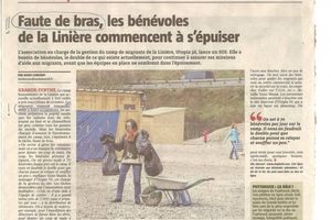On cherche des bénévoles pour le camp de migrants de GRANDE-SYNTHE
