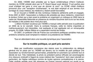 vers une dérive pilitico-sectaire de l'ADMD ? !!