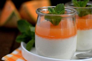 Panna Cotta Vanille - Melon