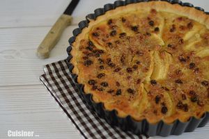 Tarte Pomme - Rhum - Raisins