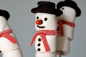 Bricolage de Noël ... Sucette Bonhomme de Neige