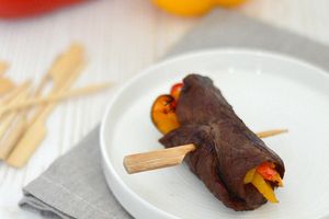 Roulés de Boeuf aux Poivrons