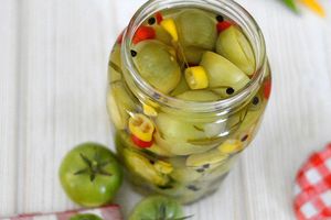 Tomates Vertes au vinaigre