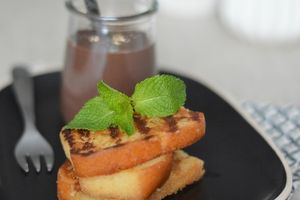 Quatre Quarts et sa crème anglaise Chocolat - Menthe