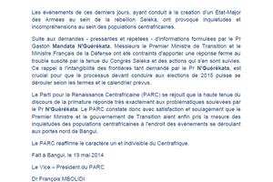Le Pr Gaston Mandata N'Guérékata, Gardien sourcilleux de l'intégrité territoriale du centrafrique