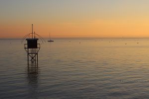 PECHERIES SAINT NAZAIRE AU LEVER DU SOLEIL