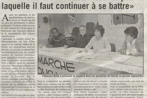 Retour sur la conférence-débat sur la laicité organisée par le Mouvement de la Paix 19 et la FSU 19