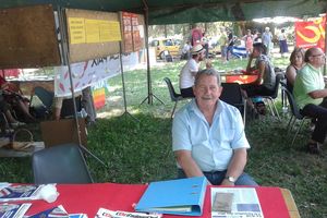 Alain Vacher à la fête 2015 du PCF aux Angles