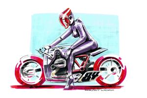BMW R1200R DragBike Pinup