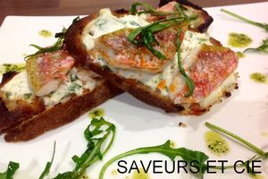TARTINES DE ROUGET