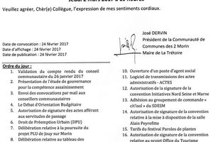 PROCHAINE REUNION DE LA CC2M... et quand on aime...