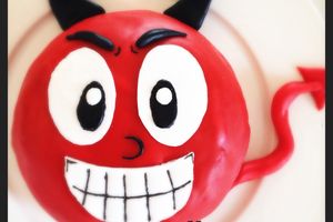 Un effroyable gâteau diablotin pour Halloween !