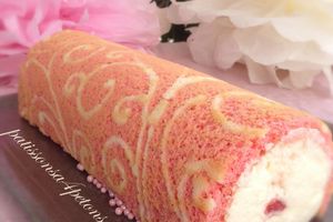 Ma première bûche imprimée poire caramel beurre salé.