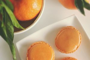 Macarons à la clémentine ou inspiration automnale...