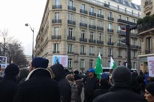 Manifestation Paris, Ambassade des AlSaoud, 9 JANVIER 2015