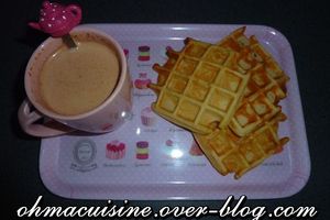Gaufres à la crème fraiche