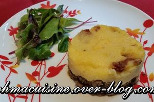 Polenta et boeuf comme un parmentier