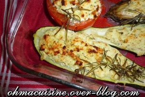 Légumes farcis à la ricotta