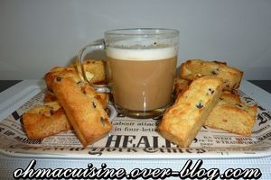 Cookies stick chocolat blanc et cranberries