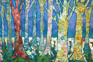 Collage : les arbres