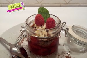 Nage de Framboises Mentholées - Crumble Chocolat