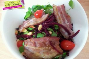 Salade de Cresson et Betteraves aux Lardons Croustillants