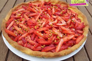 Tarte légère aux Framboises et Fraises