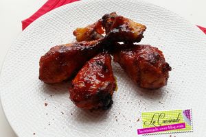 Pignon de poulet caramélisé au miel