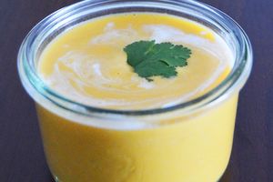 Velouté de carottes au lait de coco