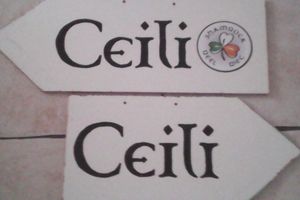 tous les chemins mènent à Rome et les panneaux au grand Céili!!!