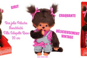 La #TeamPipelette fête Noël et vous gâte avec la peluche Monchhici Fille Salopette Rose {ConcoursInside}