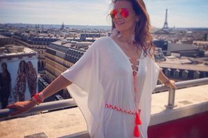White boho-chic dress by Owl Marrakech