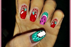 Nail storming thème "veggie nails"