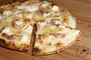 Flammekueche Express... sur Tortilla !