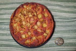 Gâteau à la rhubarbe de mon enfance