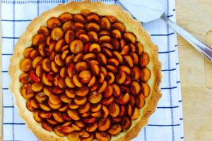 Tarte aux mirabelles et spéculos