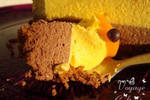 Bavarois mangue-chocolat pour fêter les 20 ans de ma boulette
