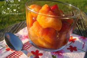 Salade de fruits au sirop de Violette